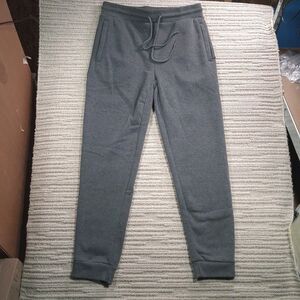 blue ice mens size medium charcoal grey fleece lined jogger sweatpants pants m